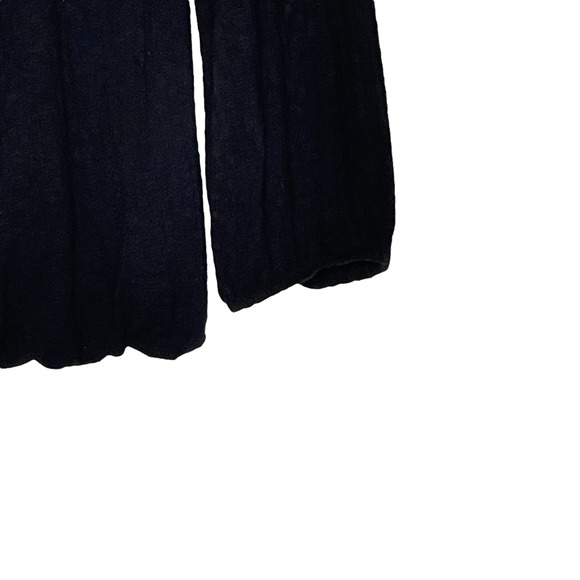 Free People Womens Top Size XS Black Yellow Floral‎ Blouse Cotton Linen Blend - Picture 3 of 4